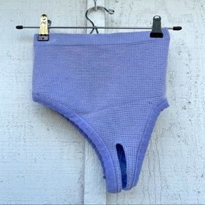 UO out from under honeycomb seamless asymmetrical bra top purple/lilac